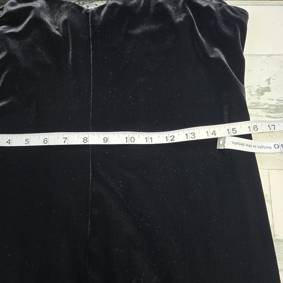 Black Sheath Maxi Dress with Cream Lace Mock Neck - Picture 7 of 10